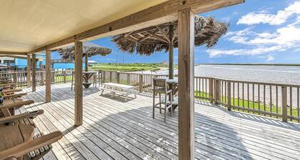 Come watch the dolphins off our NEW fishing pier