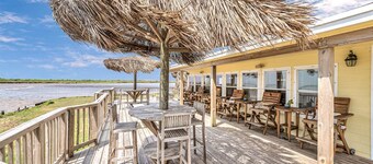 Come watch the dolphins off our NEW fishing pier