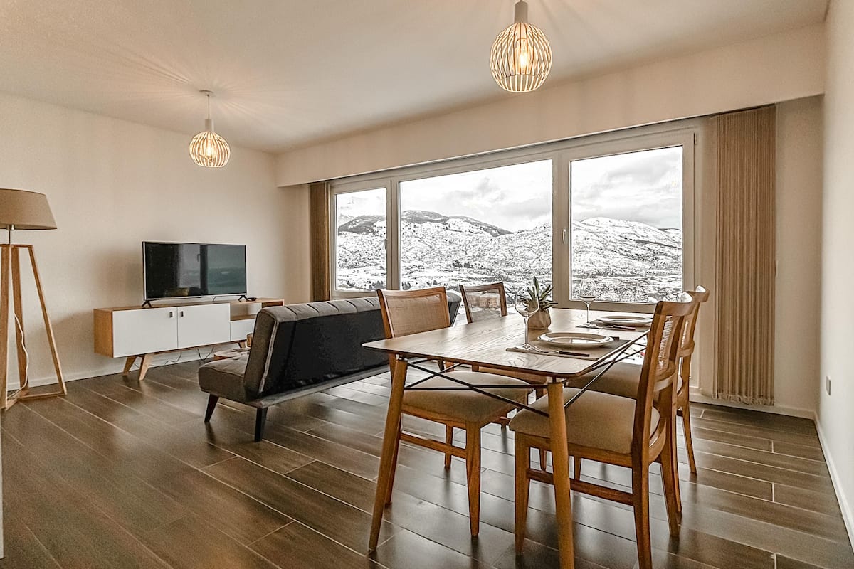 Deluxe Apartment, 1 Bedroom, Canal View | Living area | Smart TV, heated floors
