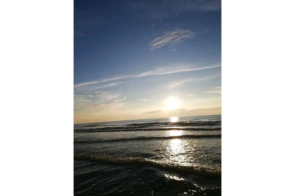 Vlak bij het strand