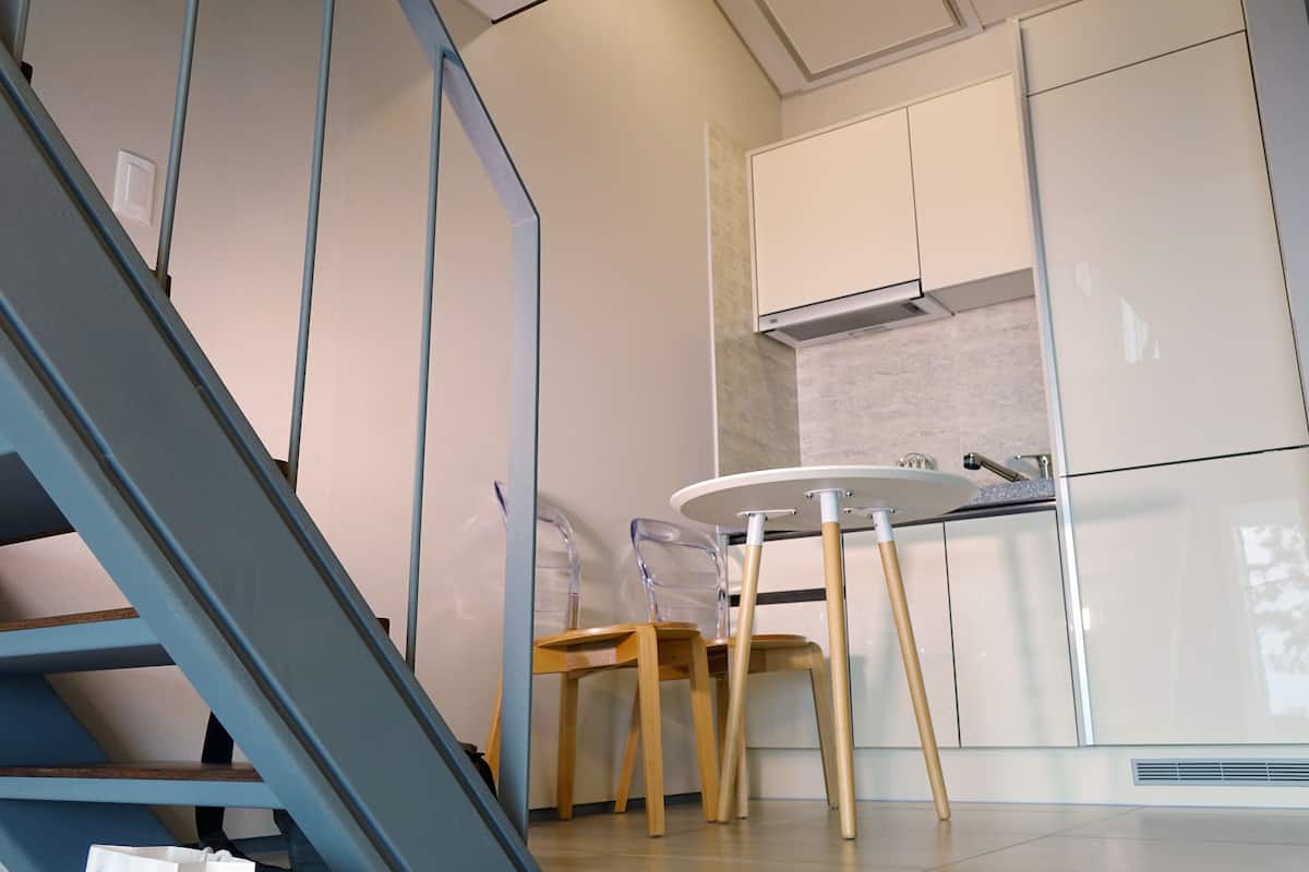 duplex, kitchenette (art museum ticket provided) | private kitchen | mini-fridge, electric kettle