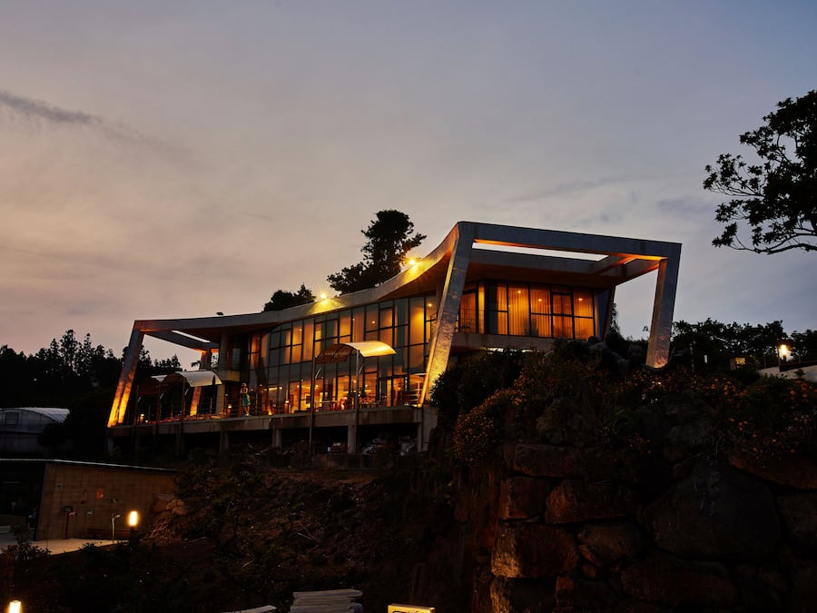 Front of property – evening/night