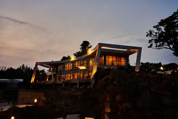 Front of property - evening/night