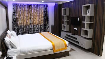 Suite Deluxe | 1 dormitorio, sábanas italianas Frette, ropa de cama de alta calidad