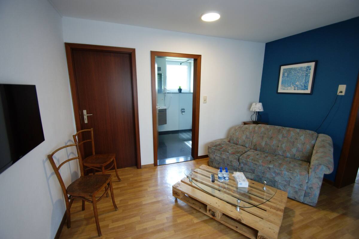 family room (4 persons/ 1 double and 2 single) | living area | 32-inch led tv with cable channels, tv