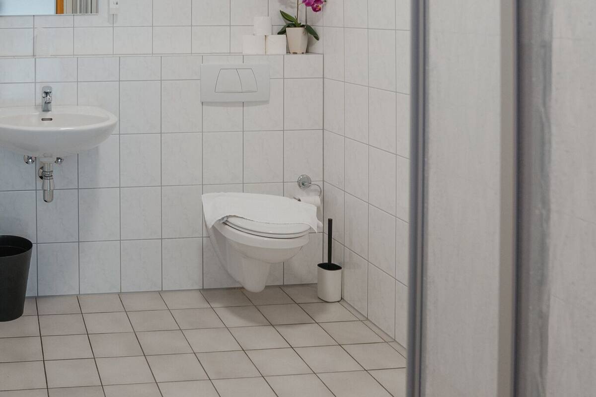 standard double or twin room, 1 bedroom, non smoking | bathroom | shower, hair dryer, towels, soap