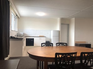 Fridge, microwave, coffee/tea maker, electric kettle