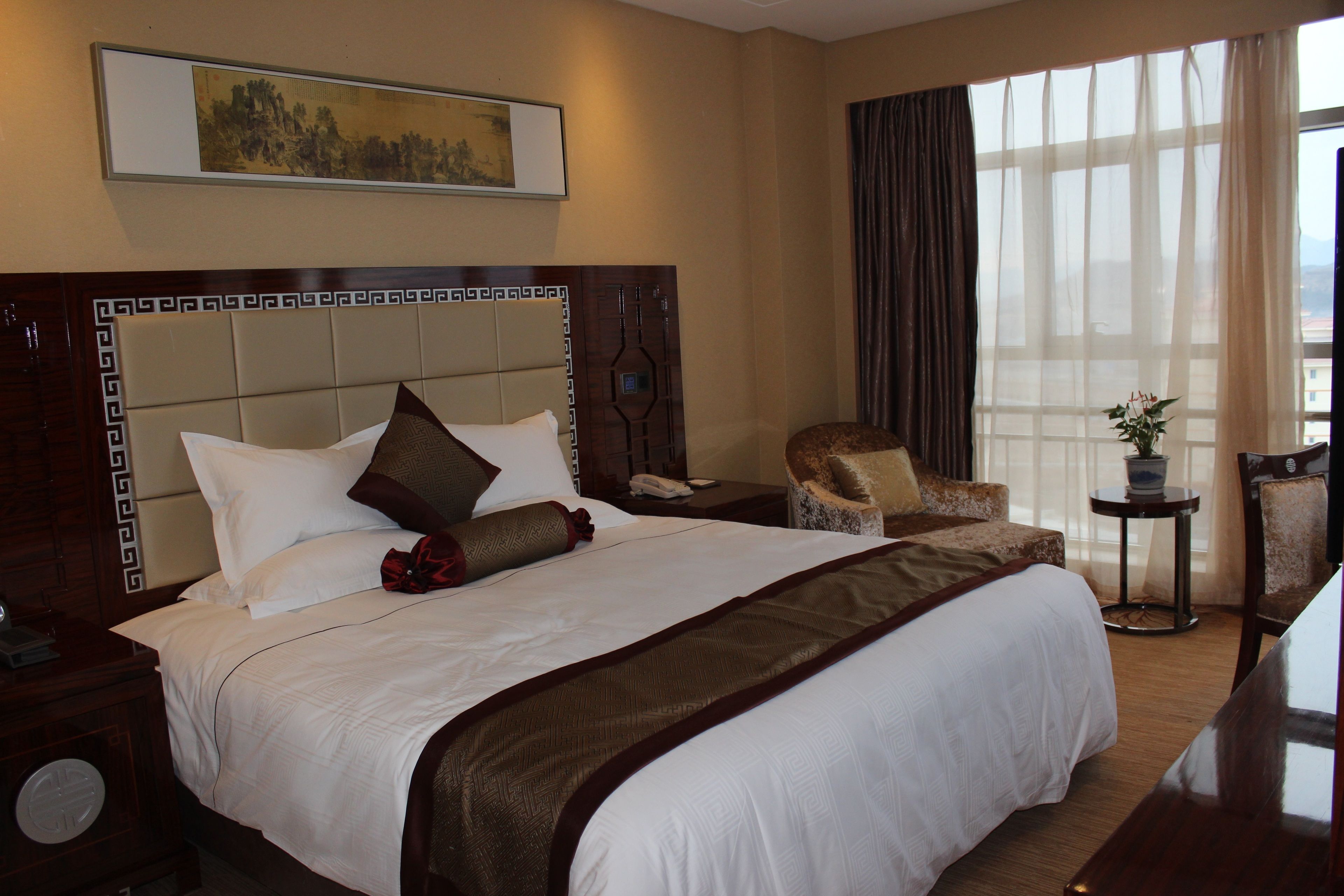 desk, blackout curtains, iron/ironing board, rollaway beds