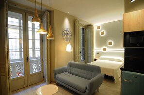 Design-Apartment, mit Bad | Zimmerausstattung