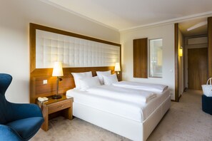 Ropa de cama hipoalergénica, edredón y minibar