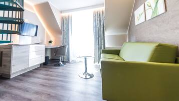 Maisonnette | Hypoallergeen beddengoed, een minibar, een kluis op de kamer