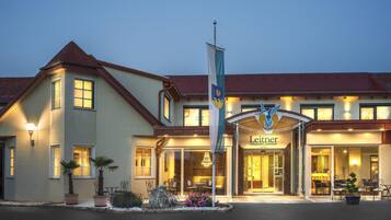 Front of property – evening/night