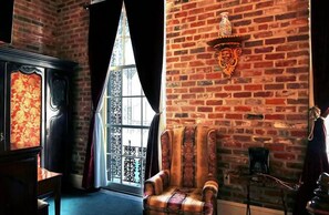 Balcony Queen | Individually decorated, individually furnished, blackout curtains