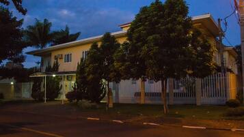 Front of property – evening/night