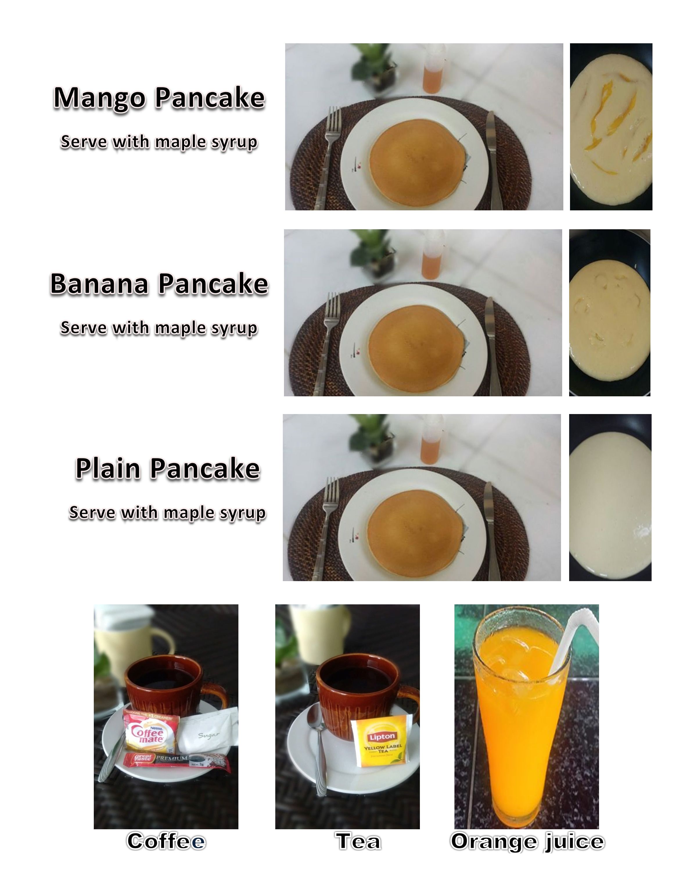 daily local cuisine breakfast for a fee