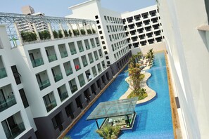 Superior-Doppel- oder -Zweibettzimmer, Poolblick | Ausblick vom Zimmer