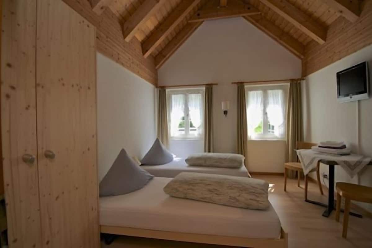 double room, shared bathroom | individually furnished, blackout curtains, free cots/infant beds