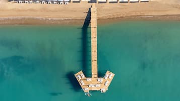 Privatstrand, Cabañas (kostenlos), Liegestühle, Sonnenschirme