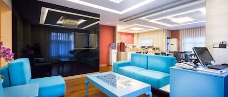 Sitteområde i lobbyen