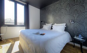 Premium bedding, pillowtop beds, in-room safe, individually decorated