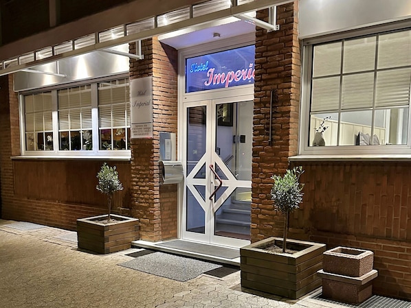 Front of property – evening/night