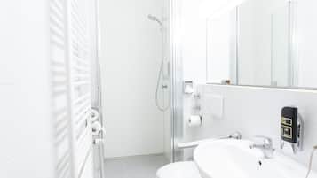 Free toiletries, hair dryer, towels