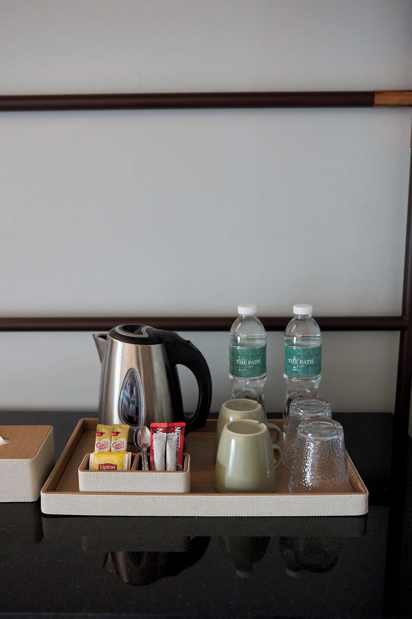 twin queen view | 1 bedroom, in-room safe, desk, laptop workspace