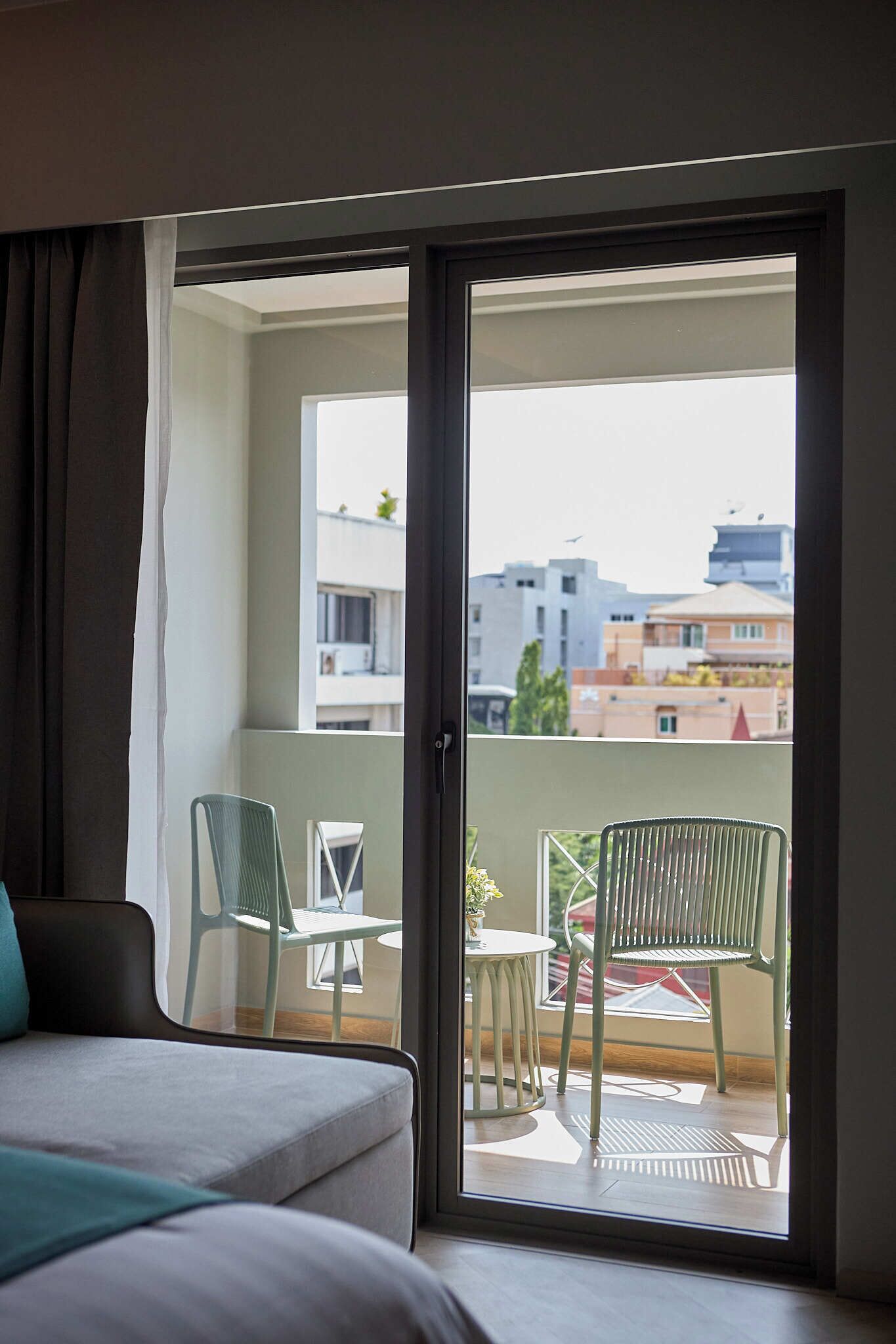 twin queen view | 1 bedroom, in-room safe, desk, laptop workspace