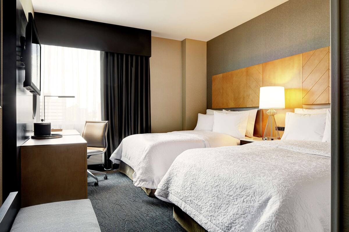 pillow-top beds, in-room safe, desk, laptop workspace