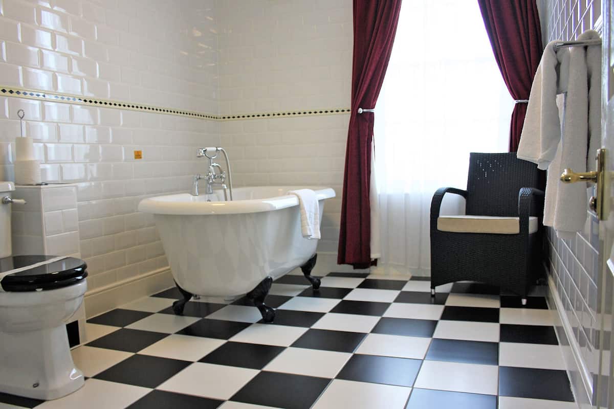 shower, hair dryer, dressing gowns, towels