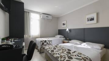 Minibar, desk, blackout drapes, free WiFi