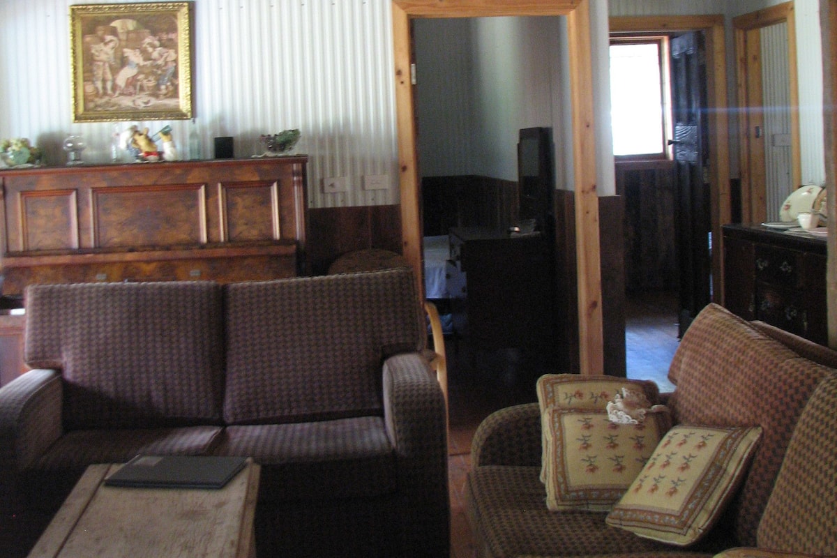 Televisión de pantalla plana, chimenea, reproductor de DVD