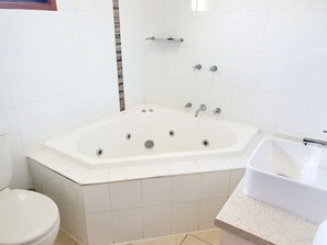 Superior Spa Suite | Bathroom | Shower, free toiletries, hair dryer, towels - Werribee Park Motor Inn (Werribee)