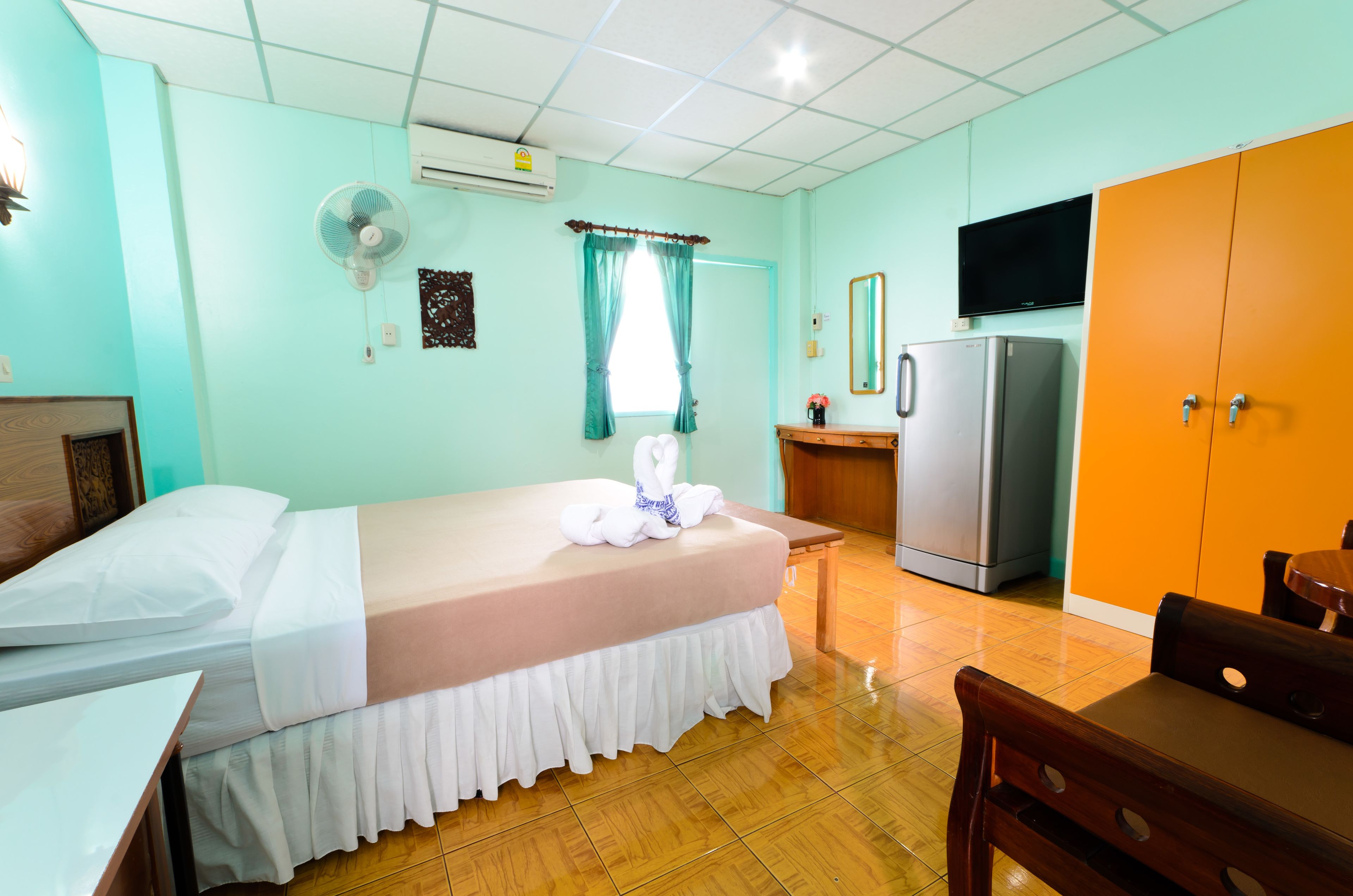 superior room with aircon | blackout curtains, free wifi, bed sheets