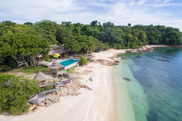 Vue depuis lâhĂ©bergement