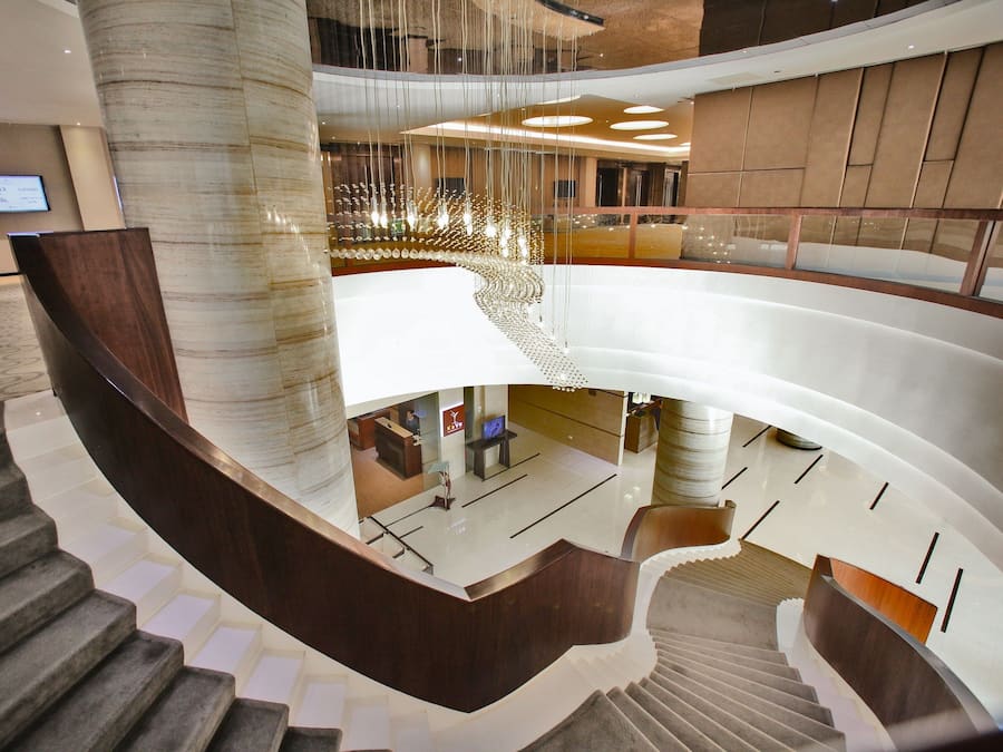 Interior entrance