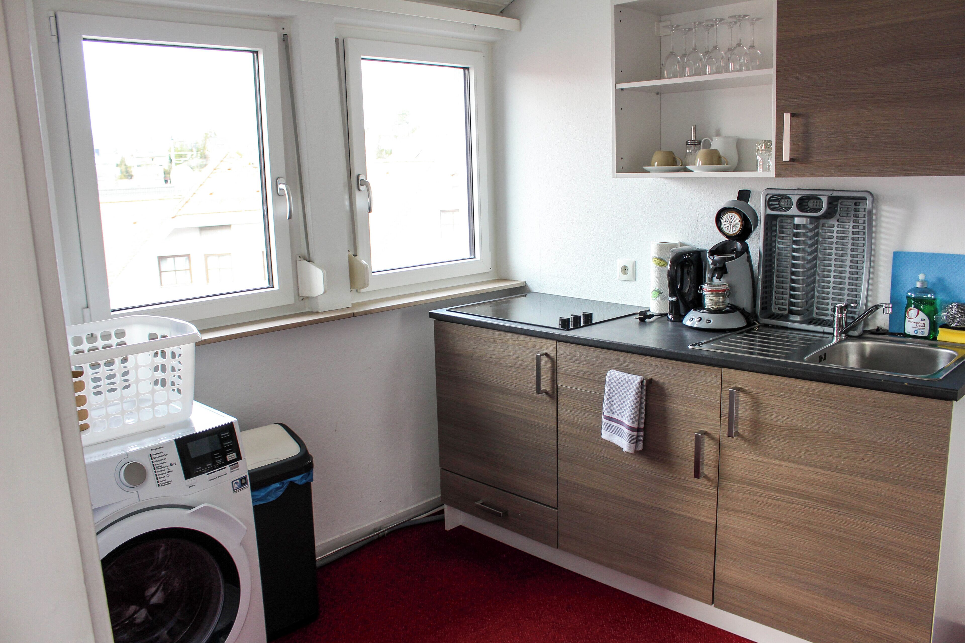 basic apartment | private kitchen | fridge