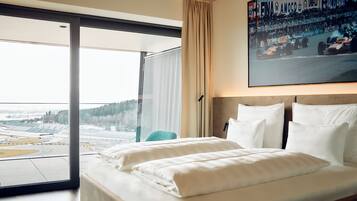 Deluxe-dobbeltværelse - 1 kingsize-seng - ikke-ryger | Premium-sengetøj, pengeskab på værelset, lydisolering