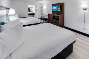 Premium bedding, soundproofing, free WiFi, bed sheets