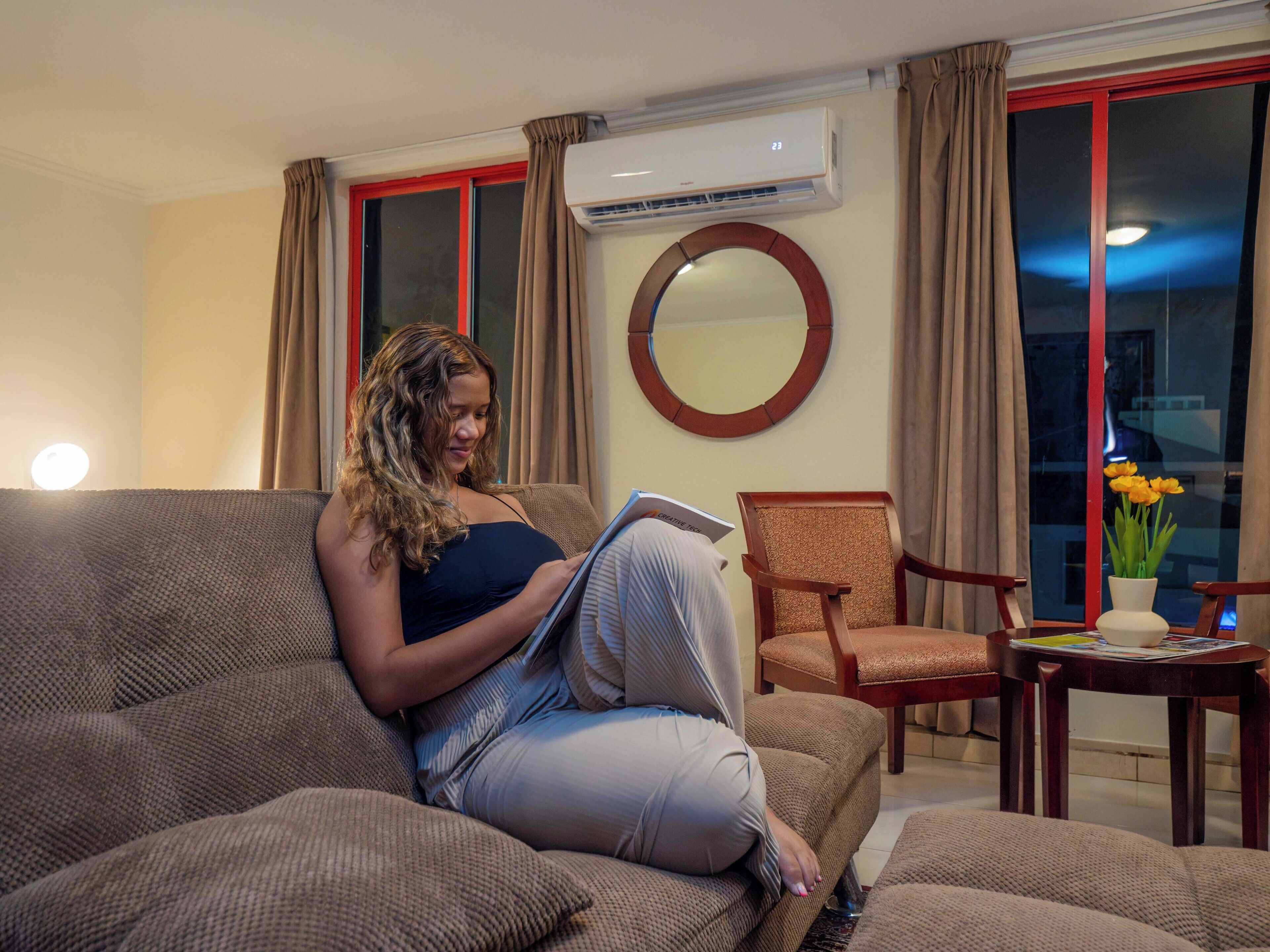 premium room, 1 king bed, city view | in-room safe, desk, laptop workspace, blackout curtains