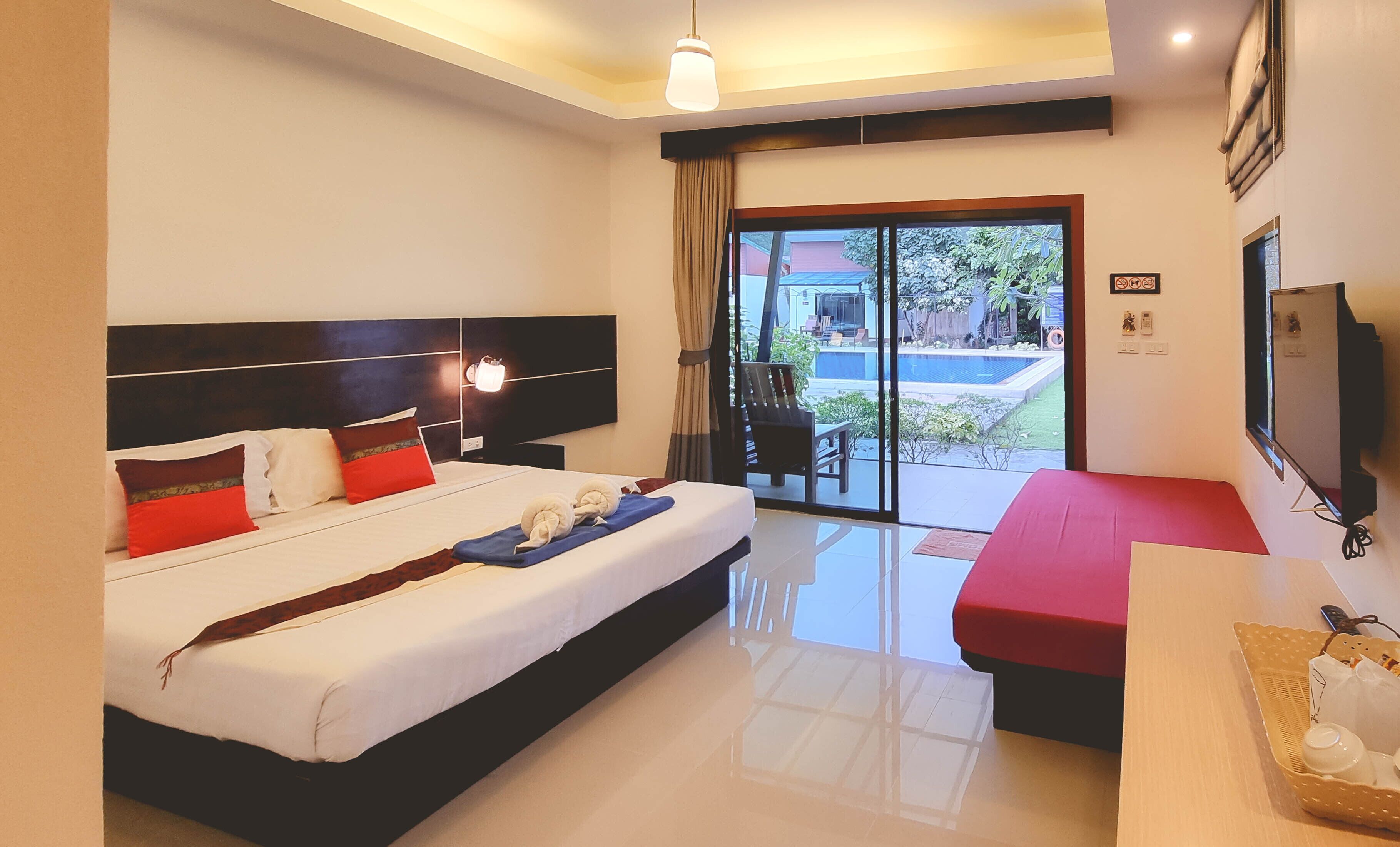 superior room, pool view | in-room safe, free wifi