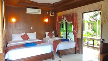 Room, Poolside (Air Con) | In-room safe, blackout curtains, bed sheets