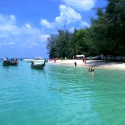 On the beach, free beach cabanas, sun-loungers, beach umbrellas