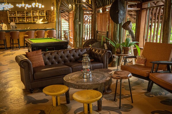 Sala de estar en el lobby