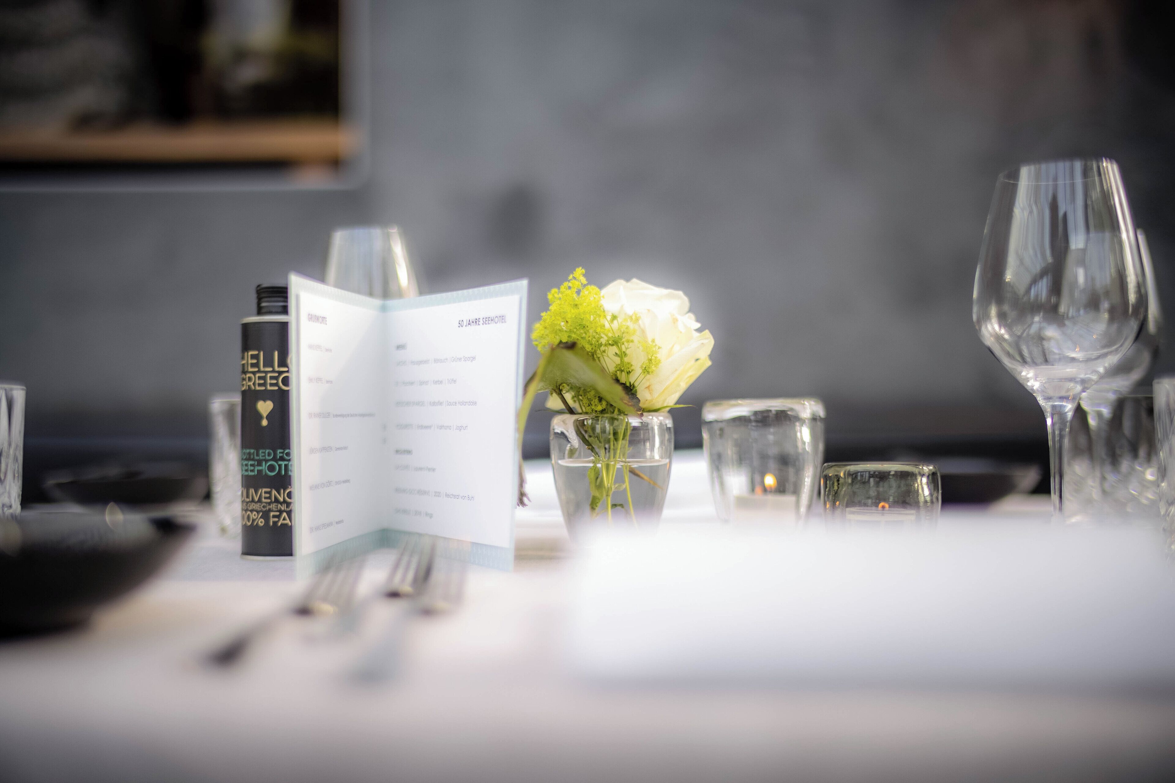 dinner served, international cuisine, garden views