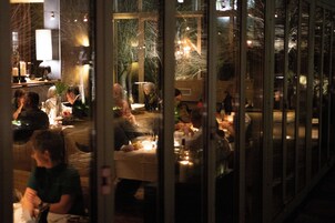 Dinner served, international cuisine, garden views 