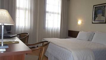 Minibar, in-room safe, desk, laptop workspace