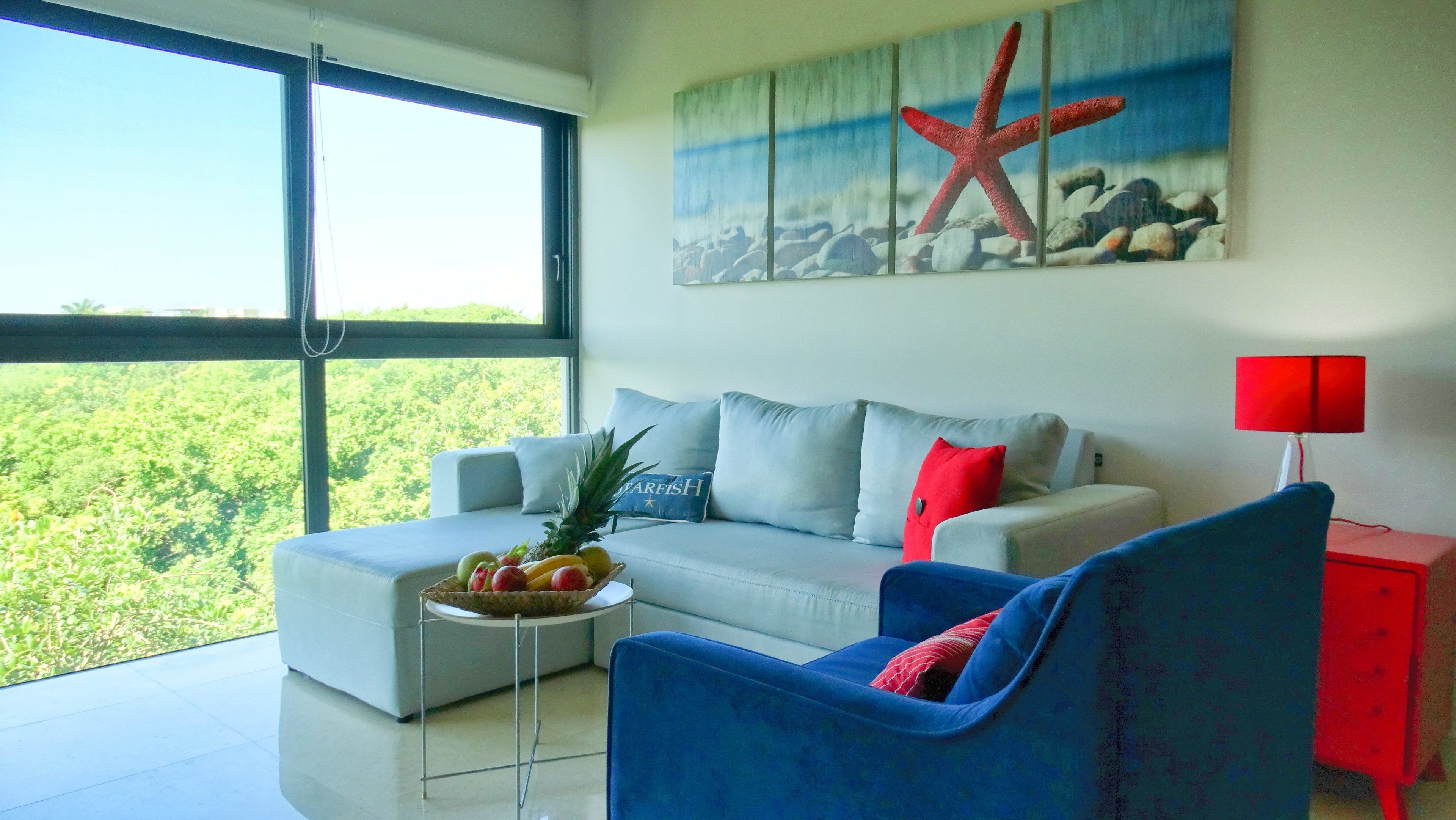 ph 402 - terrazas, ocean view | living room | 40-cm led tv with satellite channels, tv