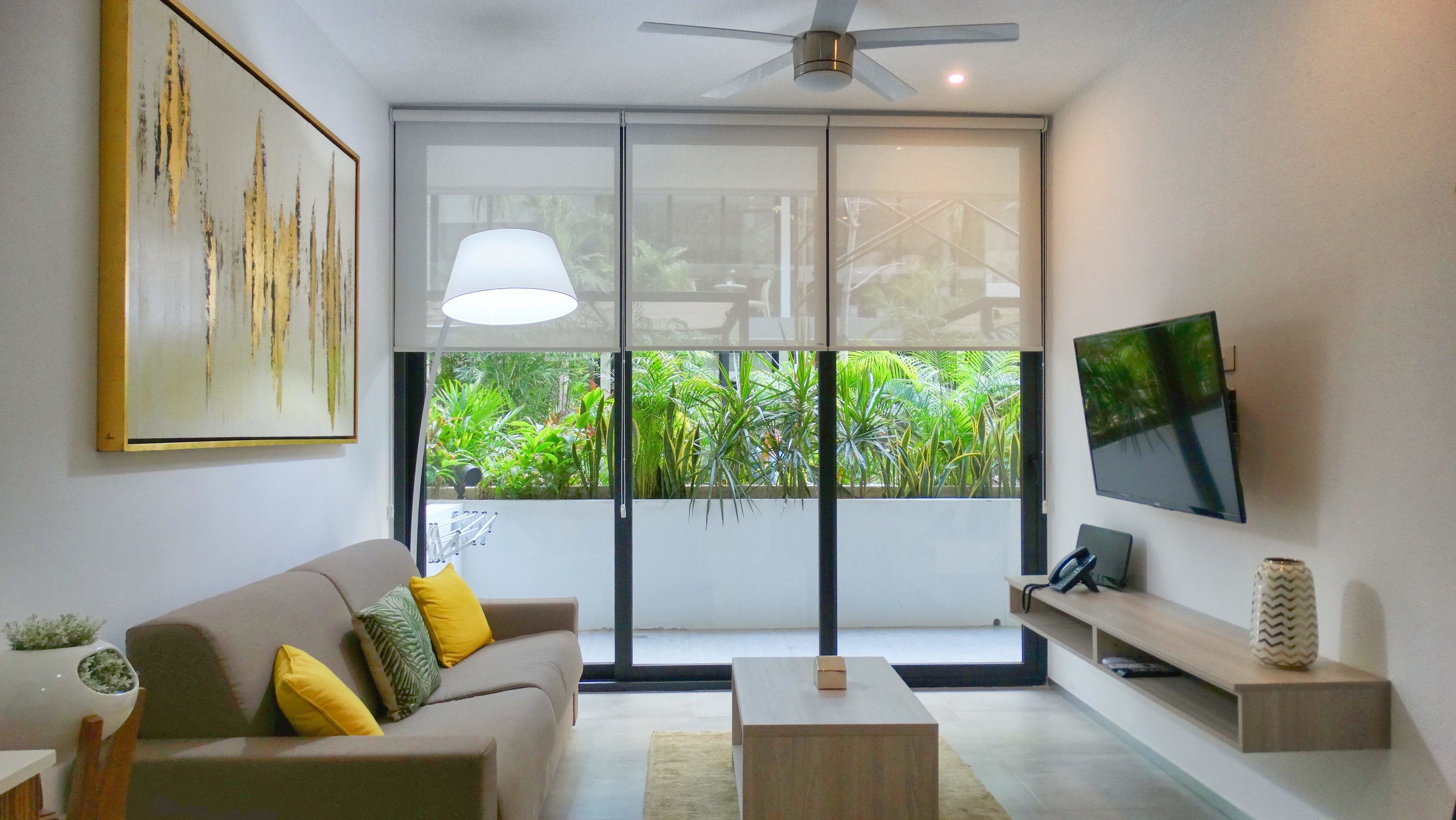 the city condos - 04s | living area | 40-cm led tv with satellite channels, tv