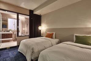 华丽双床房, 2 张单人床 | 羽绒被、加厚床垫、客房内保险箱、办公桌